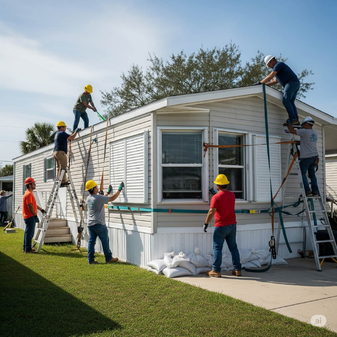 hurricane preparation contractor for mobile manufactured homes in Florida